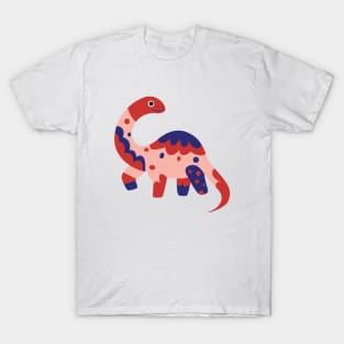 Cartoon Brontosaurus Dino T-Shirt